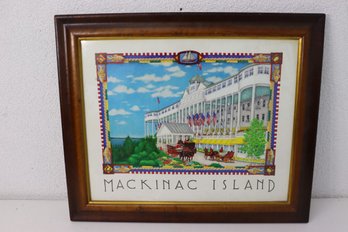 Framed Mackinac Island Illustration Print