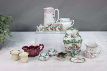 Group Lot Of Quaint And Cute China/porcelain Miniatures And Objects