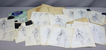 Vintage Treasure Trove Of Sketches And Notes And More From An Accomplished Fashion Designer