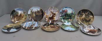 Set Of 10 Danbury Mint Bob Travers Pride Of The Wilderness Limited Edition Collector Plates