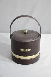 Vintage Georges Briard-style Brown Monogram LE Ice Bucket