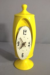 Yellow Upright Table Clock
