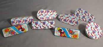 Colorful Vintage Judaica Tin Noisemakers Collection