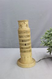 Lamp Representing The 'Tower Of Pisa' - Resin