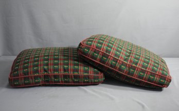 Green And Red Plaid 15' X 19' Pillows