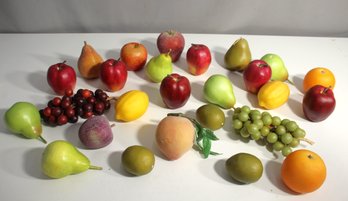 Group Lot Of Faux Fruits