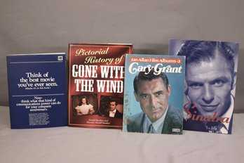 Group Lot Of 4 Hollywood Books - Clark Gable, Sinatra, Gone With The Wind Etc