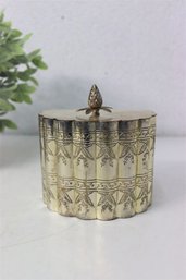 Vintage Oval Shaped Silver Plated Tea Caddy International Silver Co.