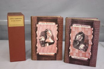 Vintage Two Volume Anna Karenina By Leo Tolstoy In Slipcase Published By Limited Editions Club