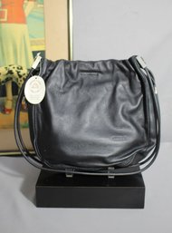 Black Drawstring Crossbody Bag