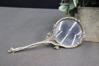 Vintage Pewter Art Nouveau Style Magnifying Glass