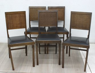 Set Of 5 Vintage Folding Chairs MCM Legomatic Lorraine Industries