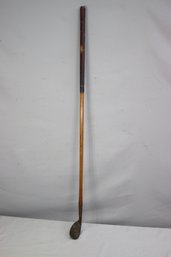 Antique Wooden Shaft Hi-Lo Niblick Forged Steel Golf Club Circa 1920