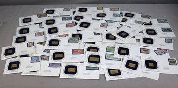 Group B: Lot Of First Day Covers With 22kt Gold Replica And Enlarged Reproduction Of Stamp