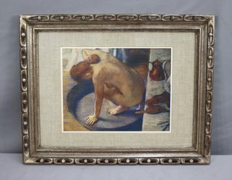 Reproduction Art Print After Edgar Degas The Tub, Matted And Framed