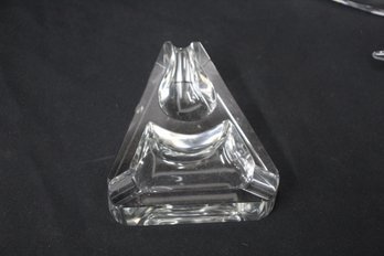 Vintage Crystal Pipe Holder Ashtray-5'