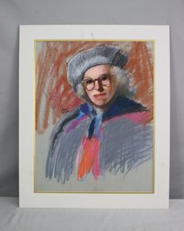 Original Pastel Portrait On Paper By Prominent Pastel Portrait Painter Dan Slapo