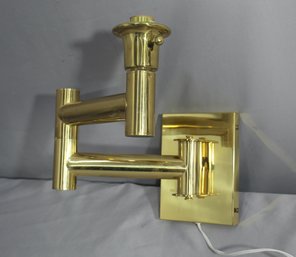 Articulated Brass Swing Out Arm Lamp Wall Light