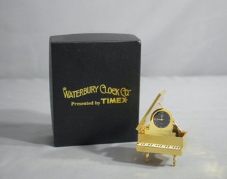 Waterbury Clock Timex Miniature Grand Piano - Desk Clock