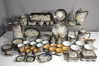 Large Japanese Nasco & Fairyland China Dinnerware Set