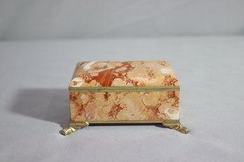 Italian  Alabaster Jewelry Box