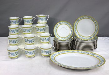 32pc Group Lot Of Printemps Pattern Berkley House Fine China Dinnerware