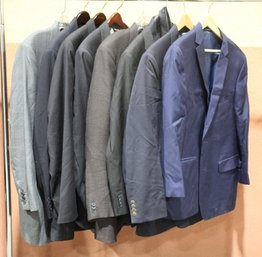 Rack A-  Group Lot Of Men's Suit Jackets