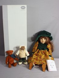 Gotz Time To Dream Principessa Doll With Box And Two Small Bear Plushies One Ganz Cottage Collectibles