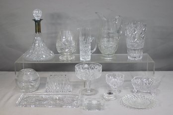 Group Lot Of Vintage And Contemporary Cut Glass And Crystal