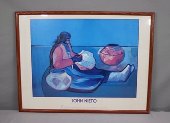 Framed John Nieto Galeria Capistrano Gallery Show Art Poster Print