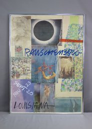 Framed Robert Rauschenberg Exhibition Poster From 1980 Show At Louisiana Museum, Denmark