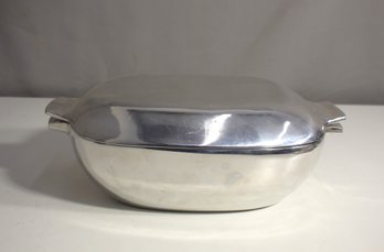 Vintage Nambe Aluminum Dutch Oven Roaster Covered Casserole Dish