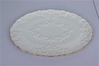 Lenox Gold Rimmed Holiday Hostess Platter