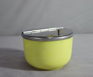 Vintage MEDCO Flip Top Yellow Sugar Bowl