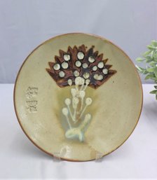 Vintage Japanese Porcelain Oribe-yaki-Style Plate