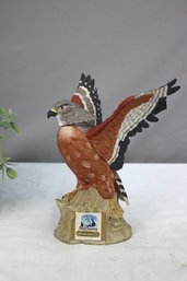 Limited Edition Red Shouldered Hawk Figurine Bourbon Bottle - Ski Country Bourbon Whiskey