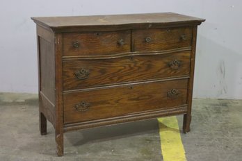Rustic Oak Wood Dresser - See Photos For Condition