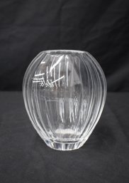 Vintage Heavy Crystal Mid Century Vase