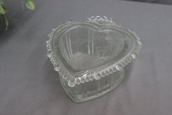 Vintage 1982 FTDA Heart Love Valentine Lidded Dish