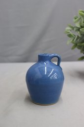 Vintage Stoneware French Blue Bellied Jug