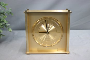 Westminster Linden Quartz Brass Desktop/Mantle Clock