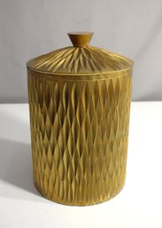 Vintage Diamond Gold Tone Ice Bucket