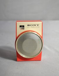 Vintage Red Sony TR-650 6 Transistor Radio -untested