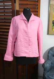 Vintage Pink Harve Benard Quilted Jacket Size 14