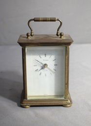 Vintage Armitron Quartz Brass Mantel Clock-untested