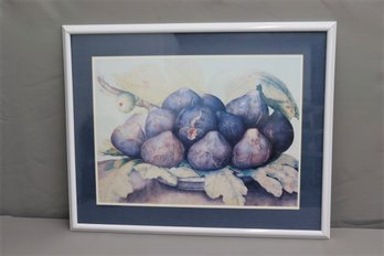 Framed Art Poster Dish Of Figs By Giovanna Garzoni