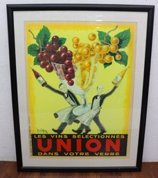 Large Framed Poster Print   Les Vins Selectionnes Union Robert Wolff (A.K.A. Robys)