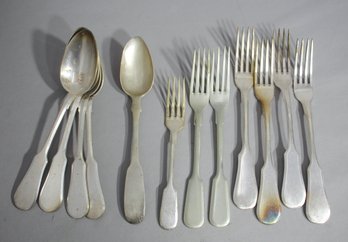 Partial Silver-plated Flatware -12pc