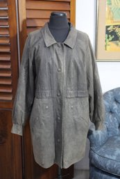 Vintage Creation L'elan Paris Leather Coat, Size M