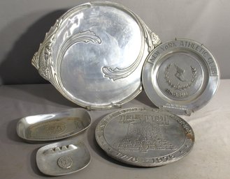 Group Lot Of Aluminum And Pewter